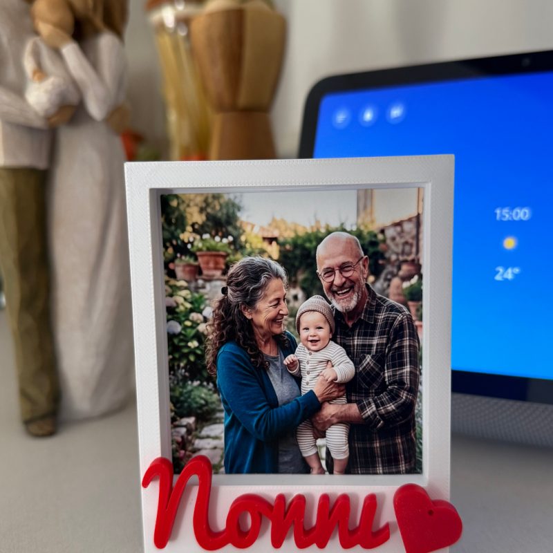 CORNICE FESTA DEI NONNI personalizzata con scritta 3D e foto