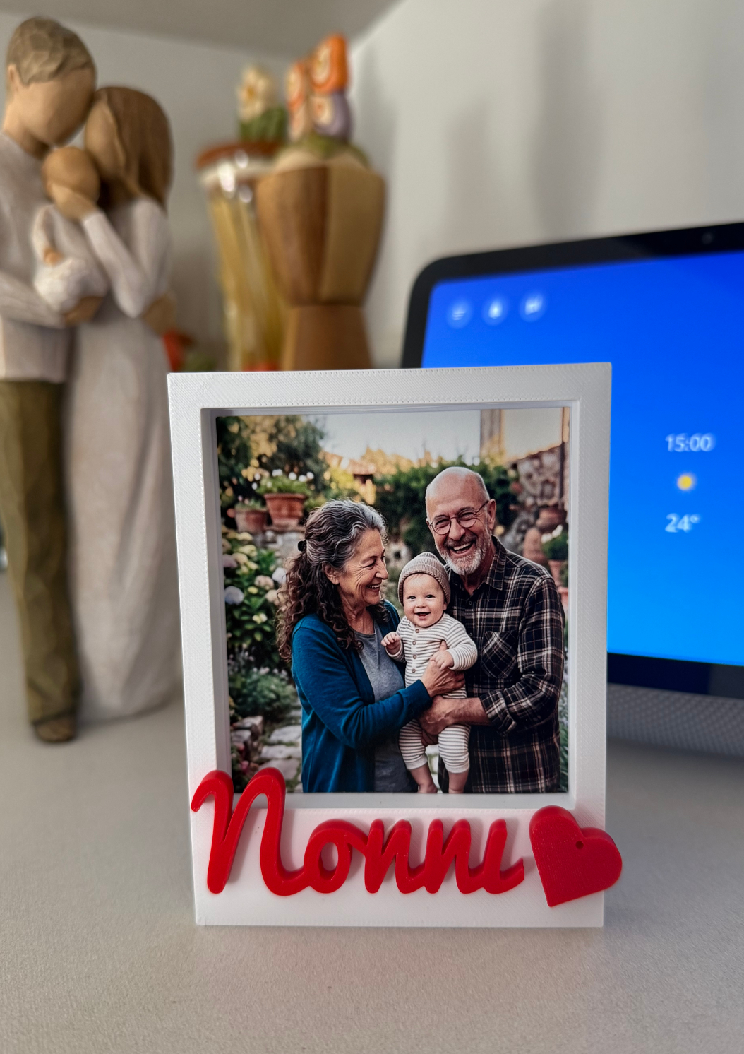 CORNICE FESTA DEI NONNI personalizzata con scritta 3D e foto