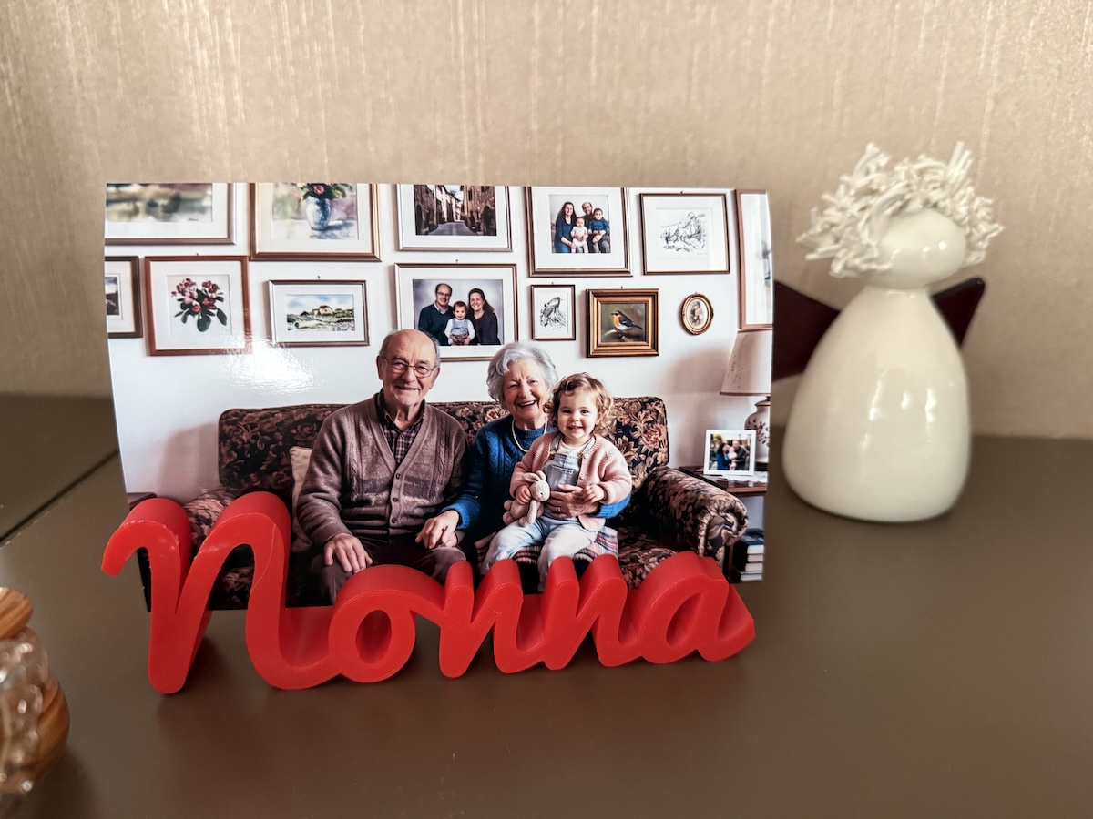 CORNICE FOTO per NONNI con scritta e foto - immagine 2