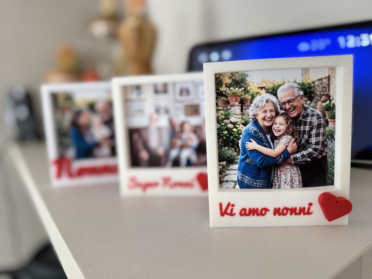 CORNICE FESTA DEI NONNI personalizzata con scritta 3D e foto - immagine 2