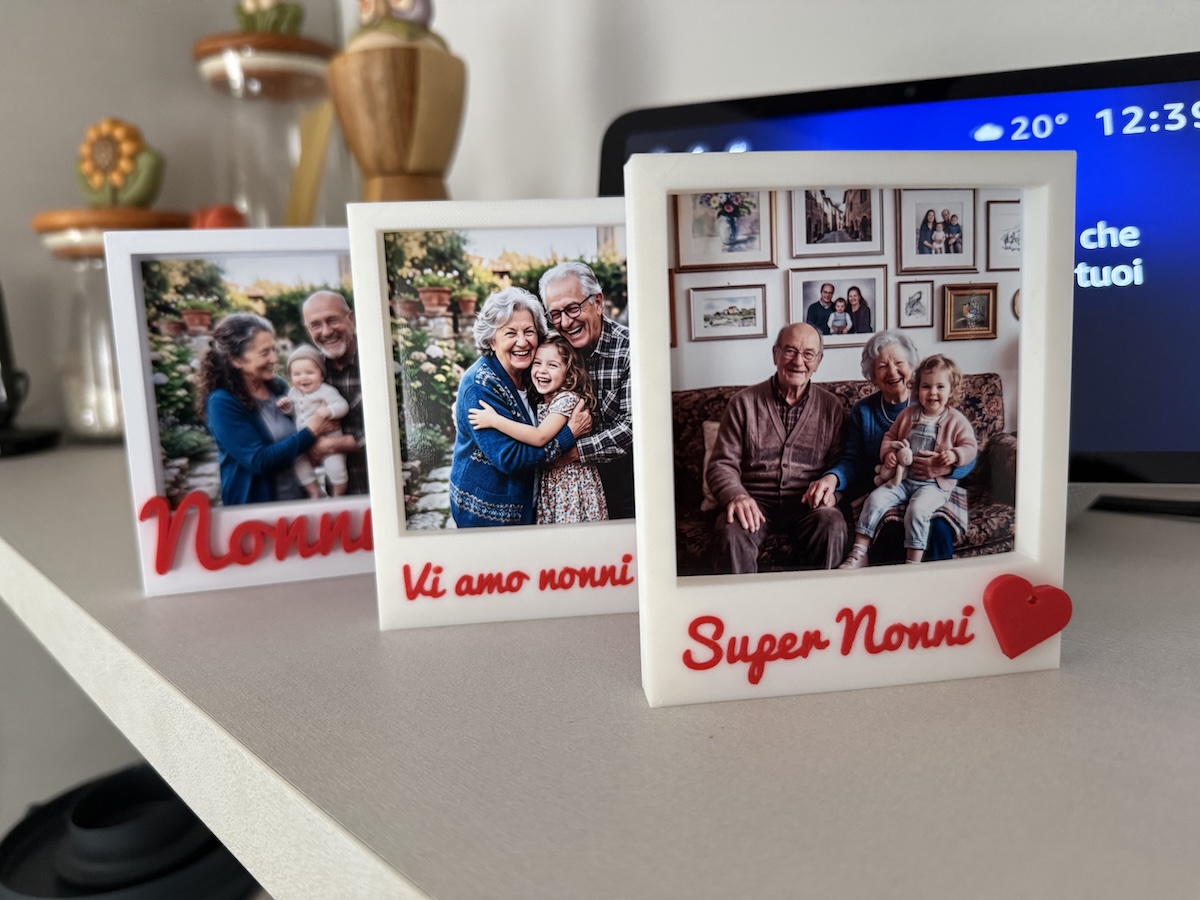 CORNICE FESTA DEI NONNI personalizzata con scritta 3D e foto - immagine 3