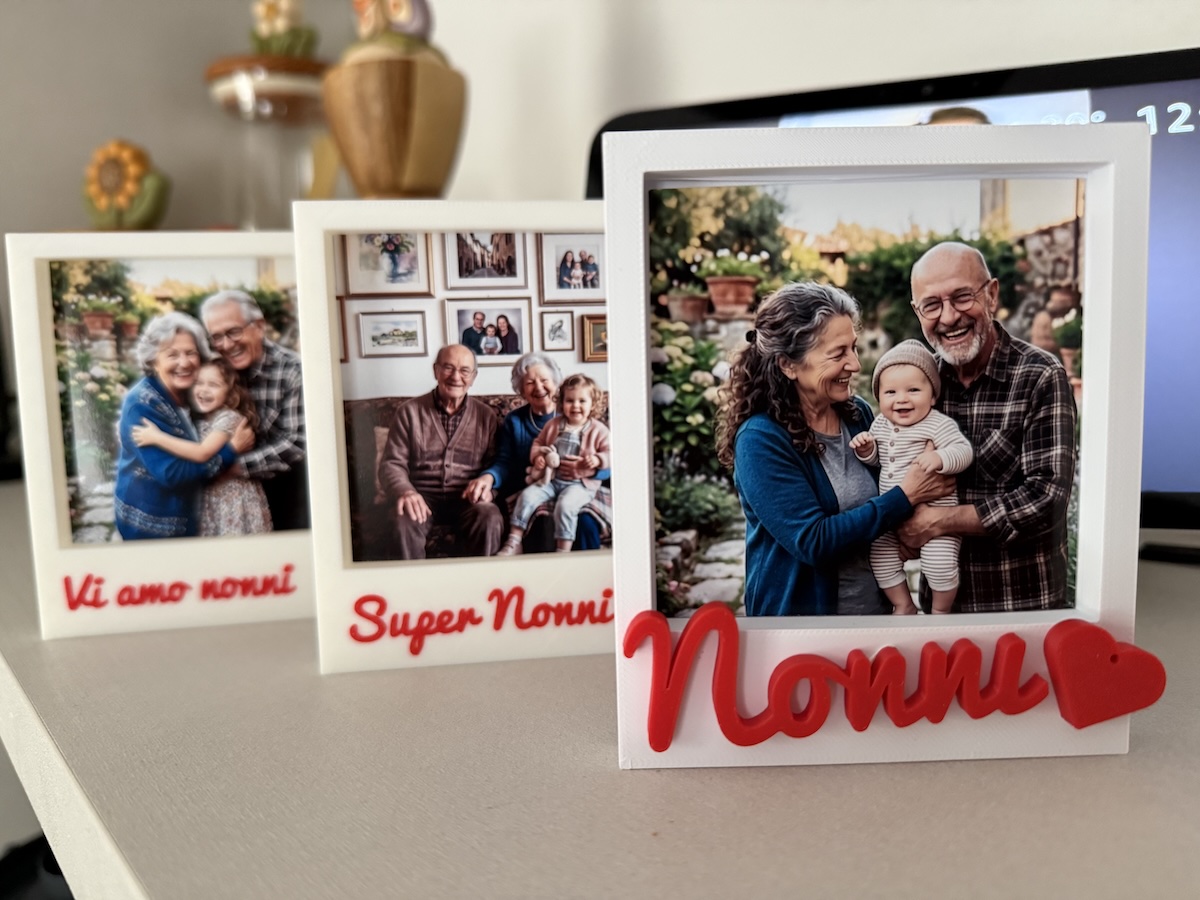 CORNICE FESTA DEI NONNI personalizzata con scritta 3D e foto - immagine 4