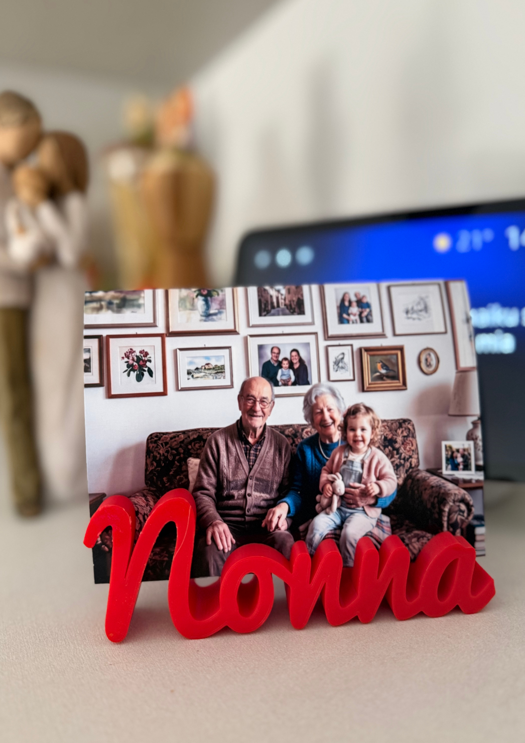 CORNICE FOTO per NONNI con scritta e foto